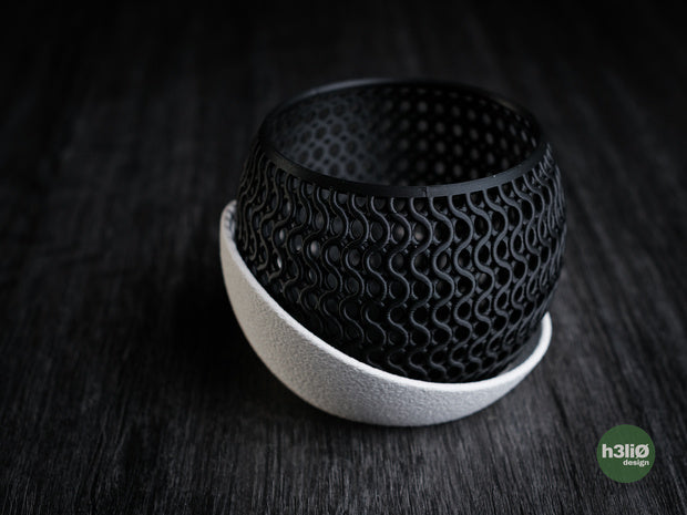 Echo — Pot pour orchidée à soucoupe — photographie du créateur — designed by h3li0