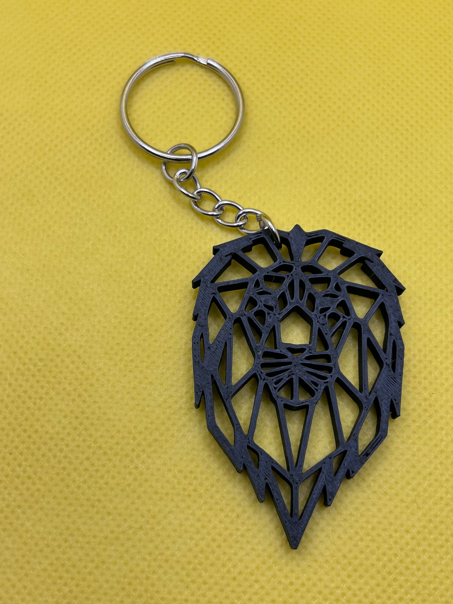 Porte-clés - Modèle Lion géométrique