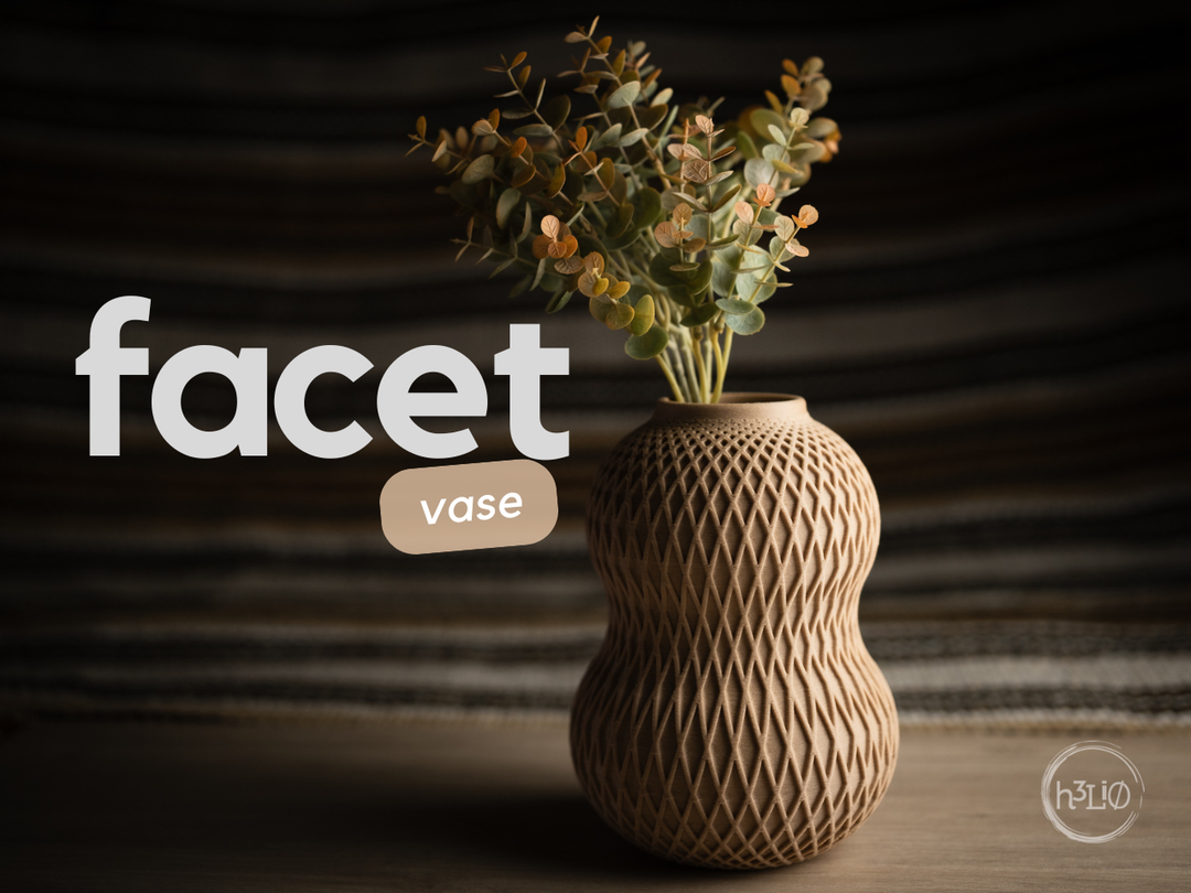 Facet — Vase décoratif — visuel du créateur — designed by h3li0