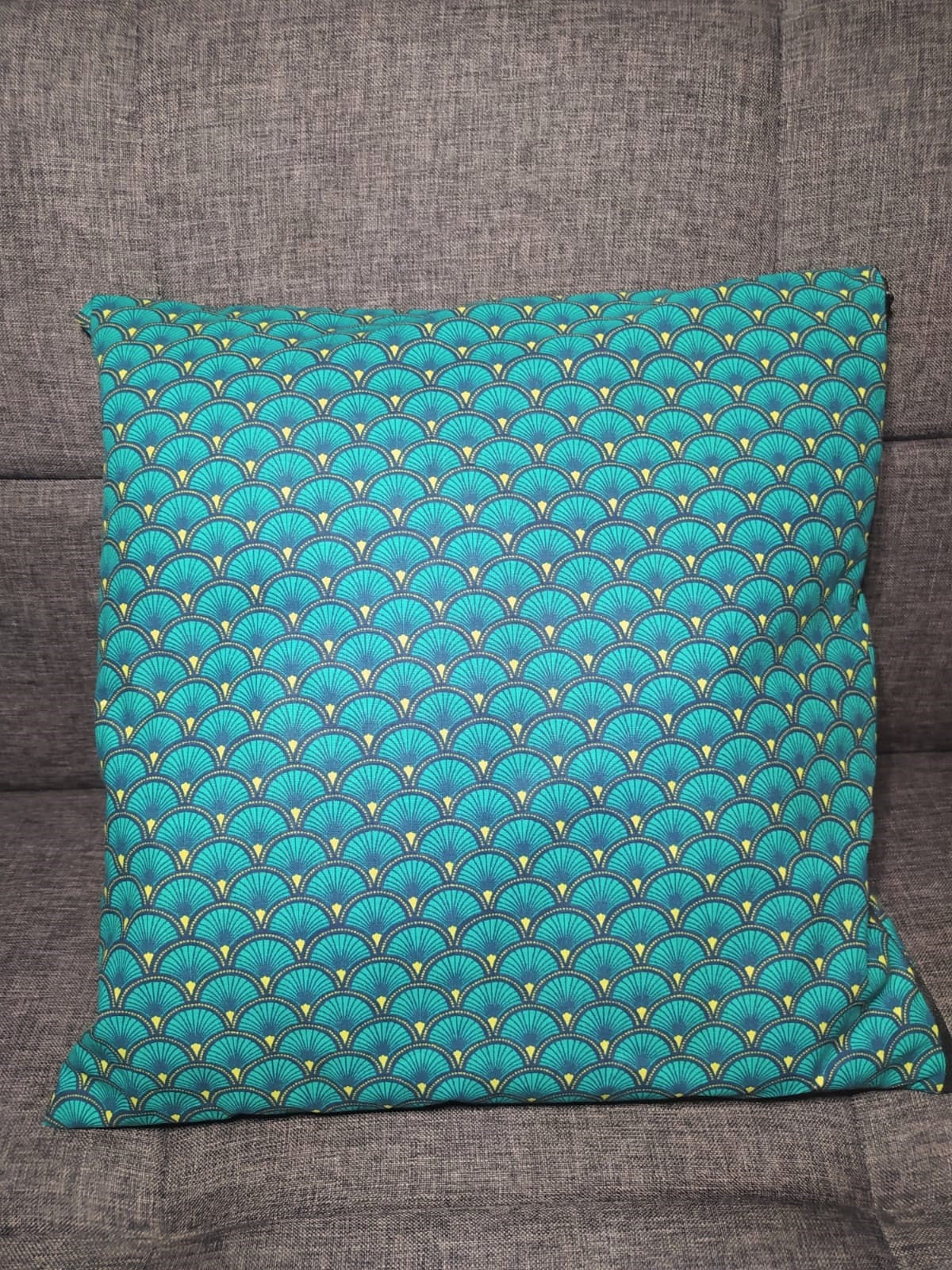 Cushion cover - Green Fans