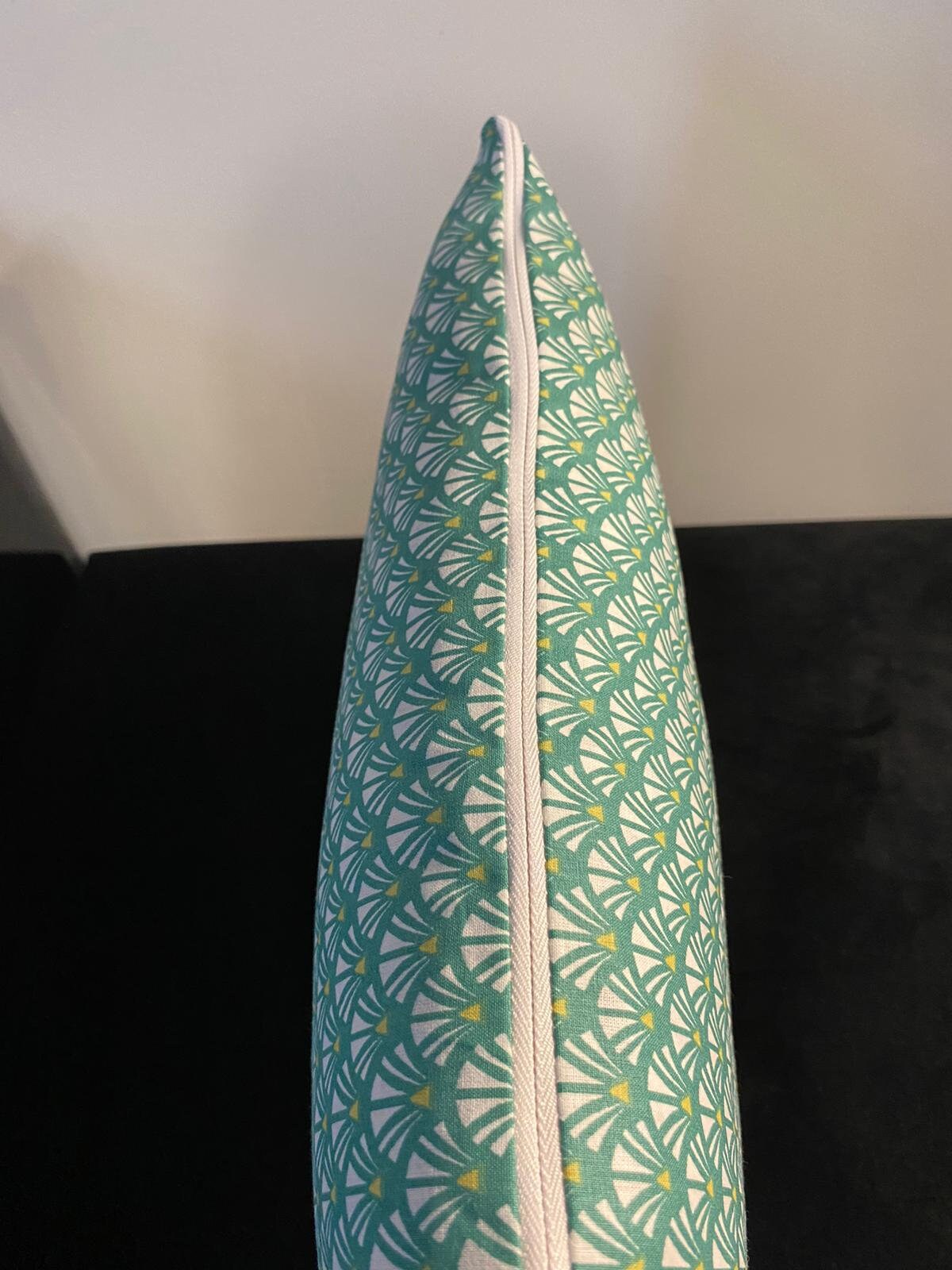 Cushion cover - Doucet green white