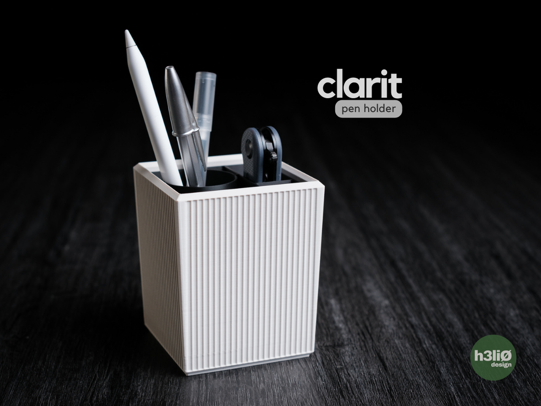 Clarit — Pot à crayons — photographie du créateur — designed by h3li0