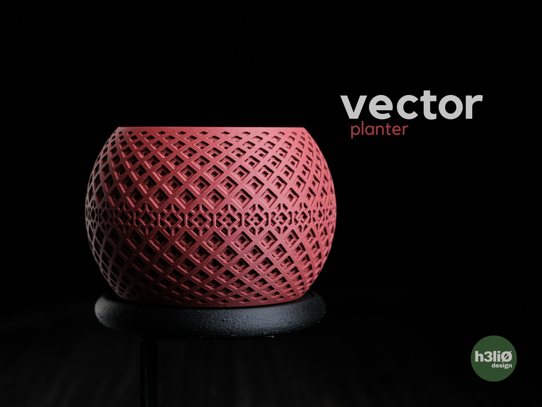 Vector — Pot décoratif géométrique — photographie du créateur — designed by h3li0