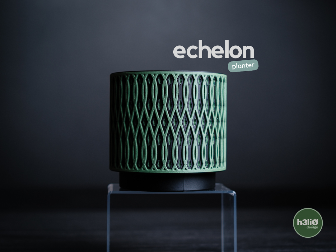 Echelon — Pot à soucoupe — photographie du créateur — designed by h3li0