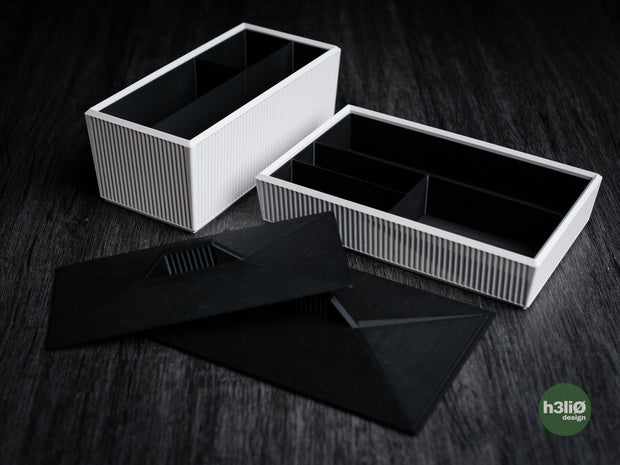 Clarit — Boîte de rangement empilable — photographie du créateur — designed by h3li0