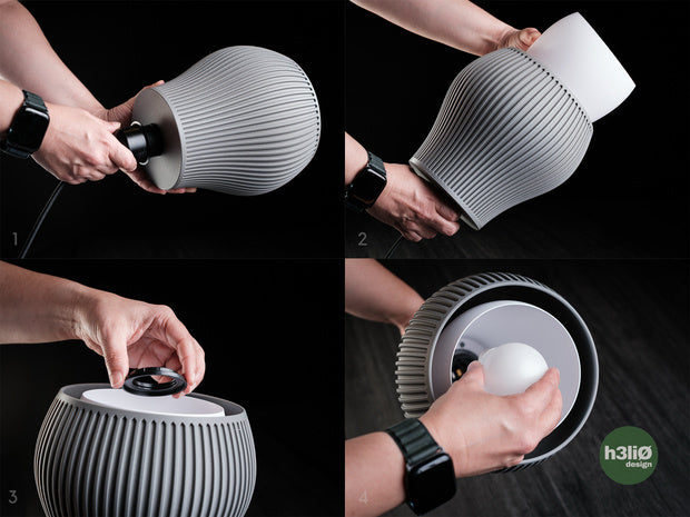 Tejo — Abat-jour imprimé pour suspension — photographie du créateur — designed by h3li0