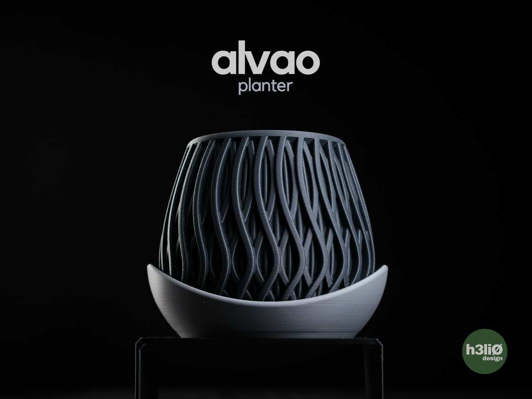 Alvao — Pot avec soucoupe en pétale — photographie du créateur — designed by h3li0