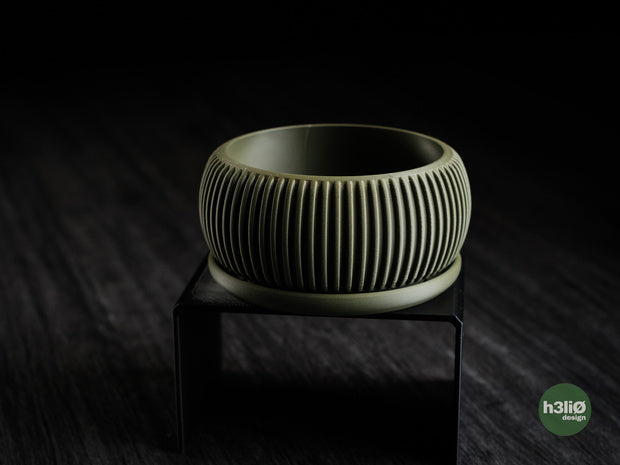 Taveiro — Pot bas avec soucoupe vissée — photographie du créateur — designed by h3li0