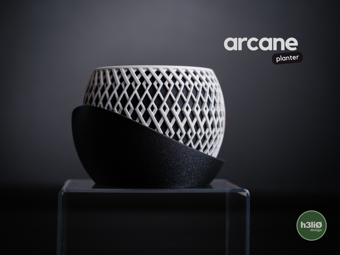 Arcane — Pot à soucoupe enveloppante — photographie du créateur — designed by h3li0
