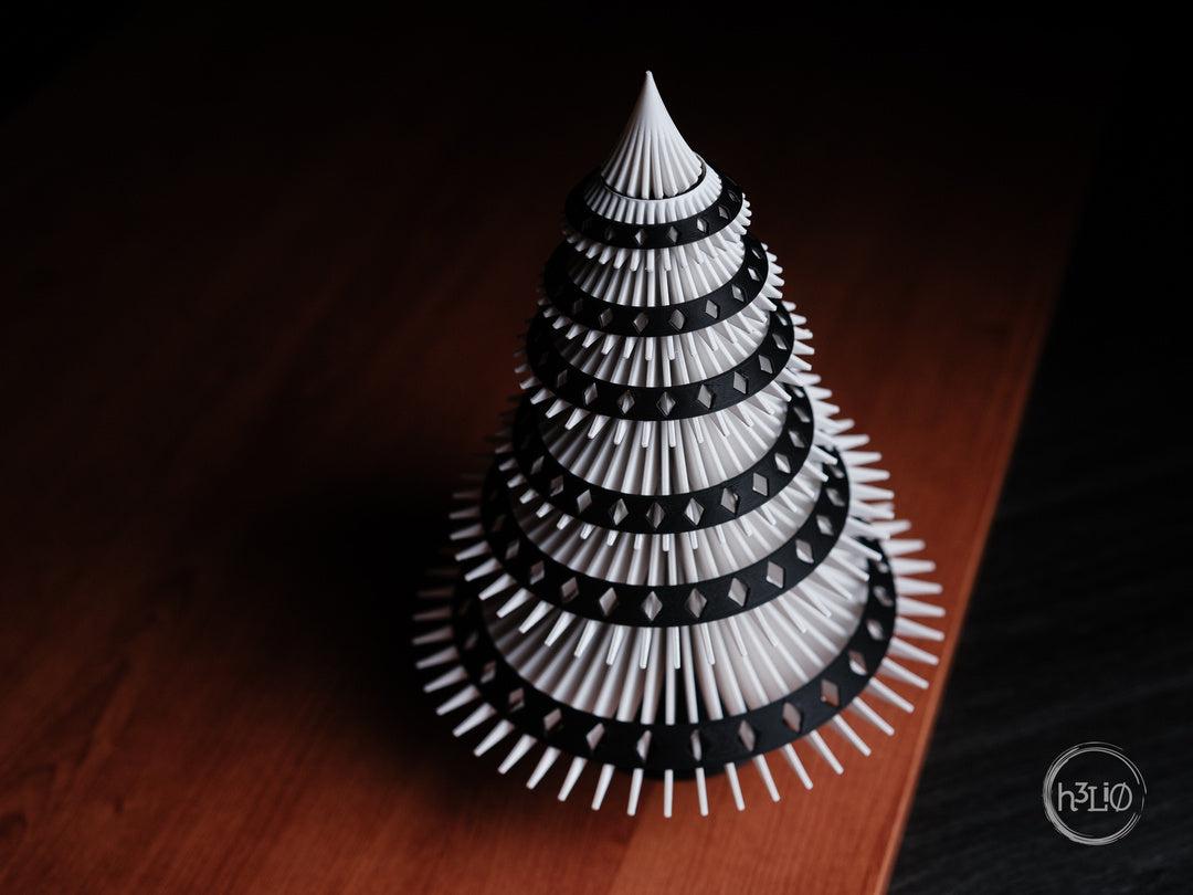 Christmas Tree — Sapin décoratif modulaire — photographie du créateur — designed by h3li0
