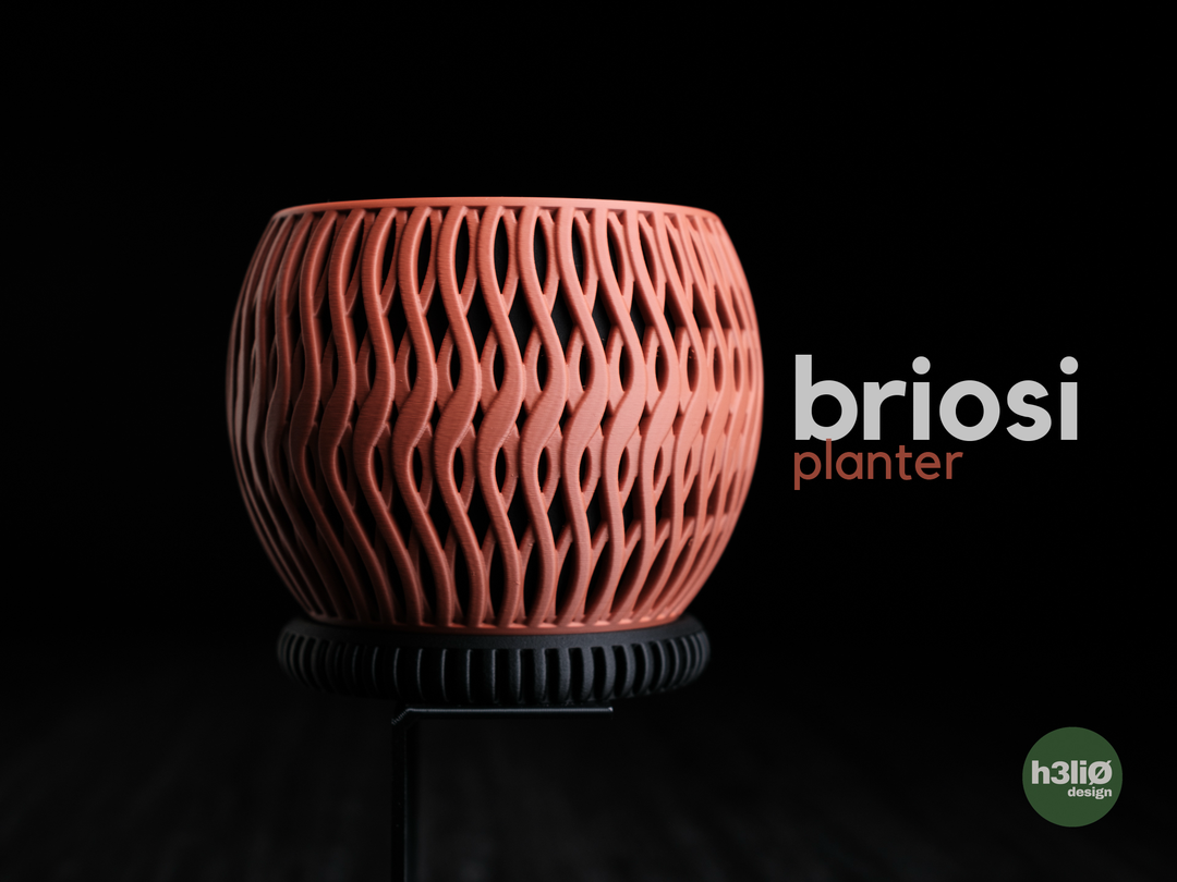 Briosi — Pot décoratif — photographie du créateur — designed by h3li0