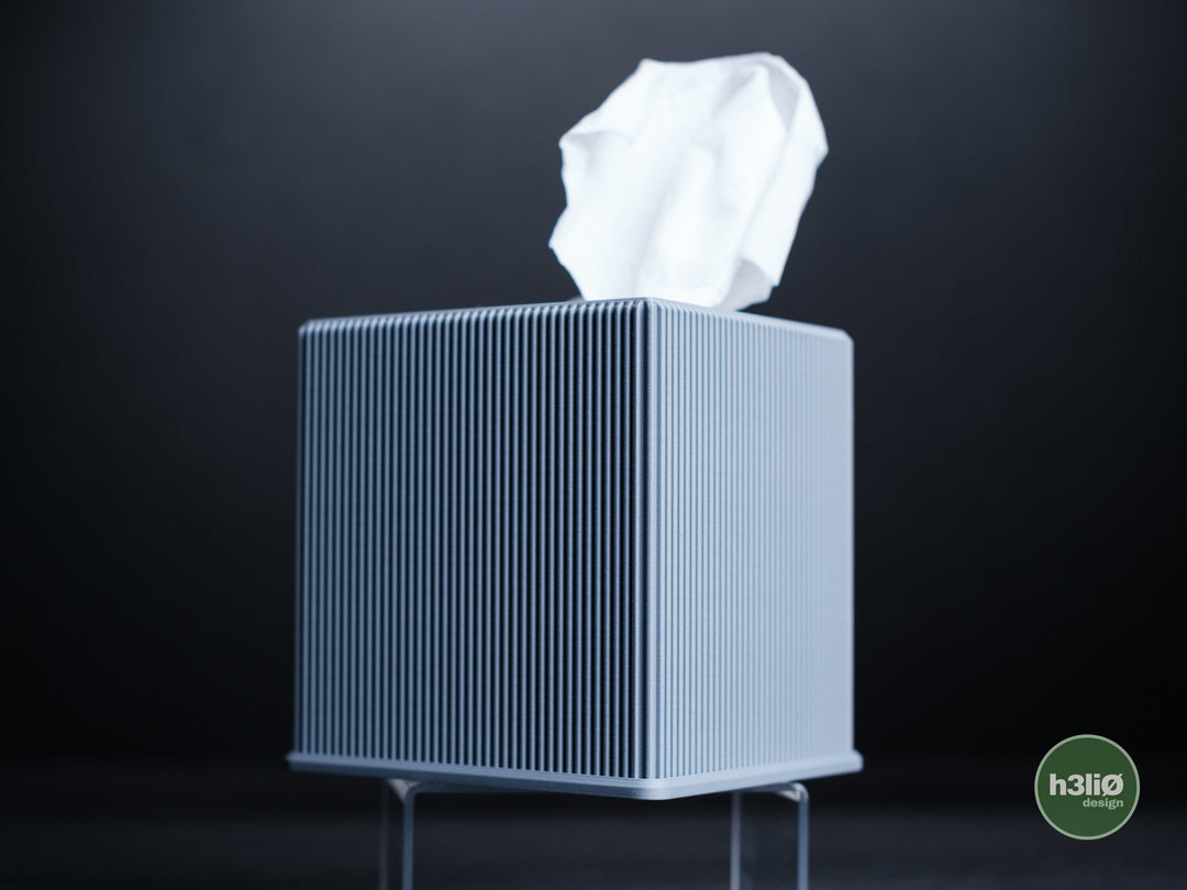 Tissue Box — Boîte décorative pour mouchoirs — photographie du créateur — designed by h3li0