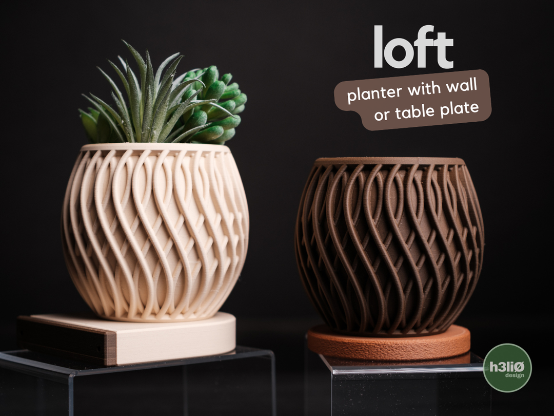 Loft — Pot à fixation rotative — photographie du créateur — designed by h3li0