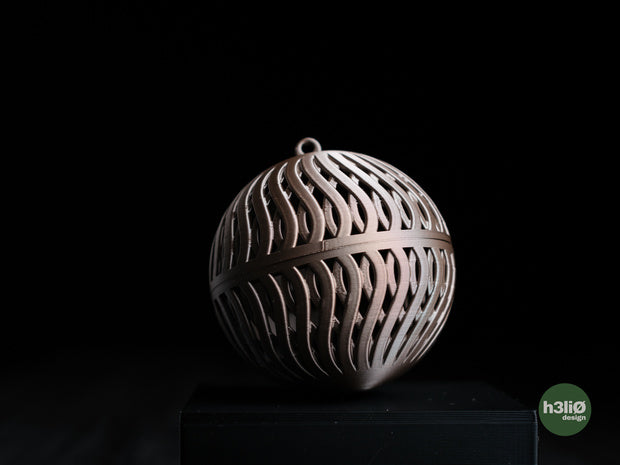 Ornaments Noël 2025 — Boule décorative — photographie du créateur — designed by h3li0