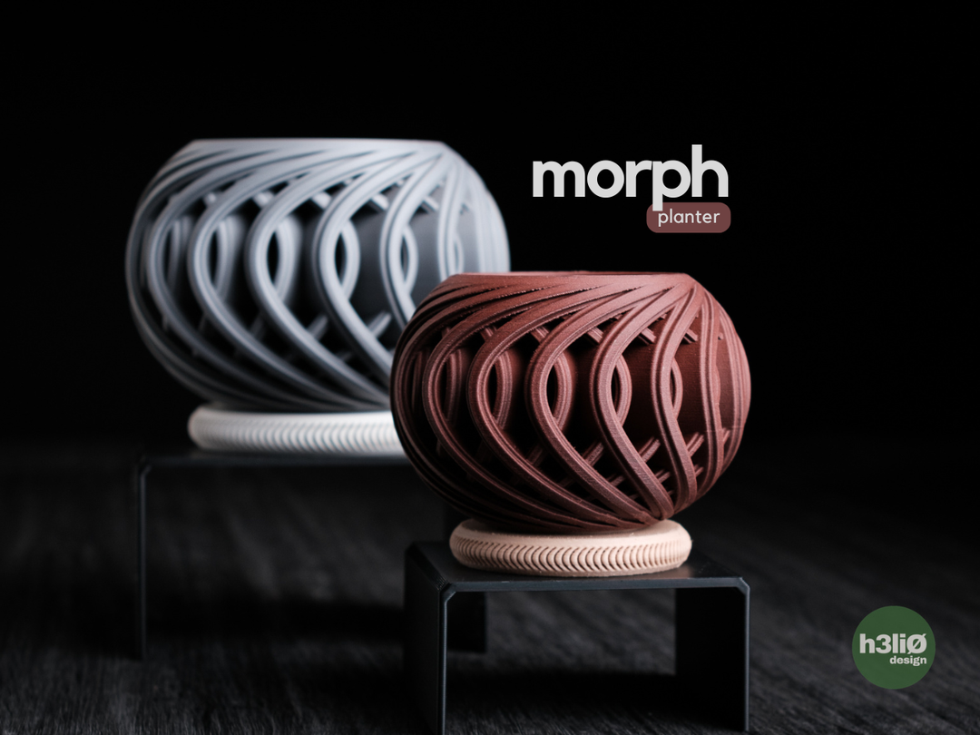 Morph — Pot à soucoupe — photographie du créateur — designed by h3li0