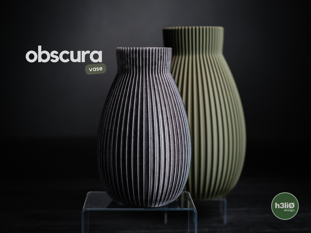 Obscura — Vase décoratif — photographie du créateur — designed by h3li0