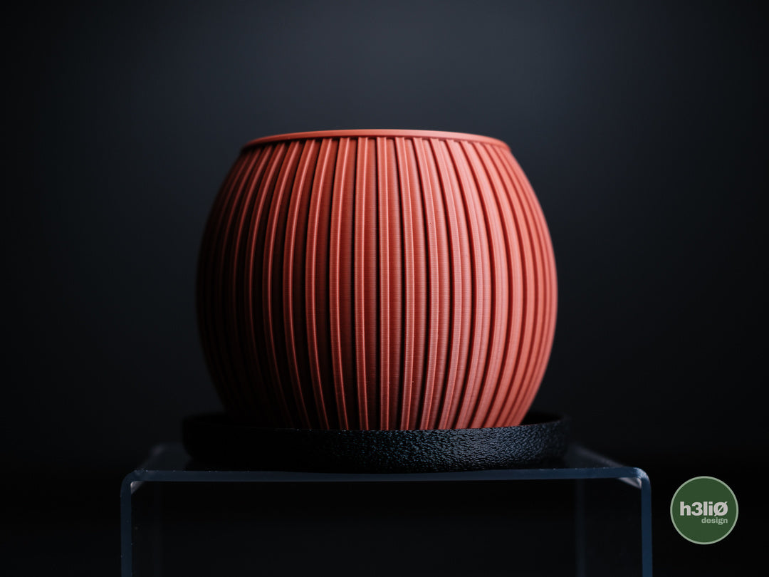 Halo — Pot côtelé à soucoupe — photographie du créateur — designed by h3li0