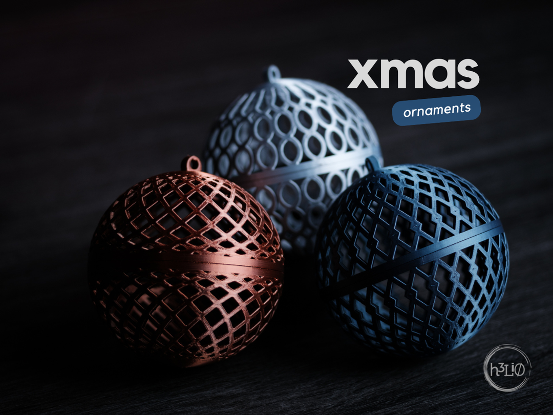 Christmas Ornament — Ornement sphérique — photographie du créateur — designed by h3li0