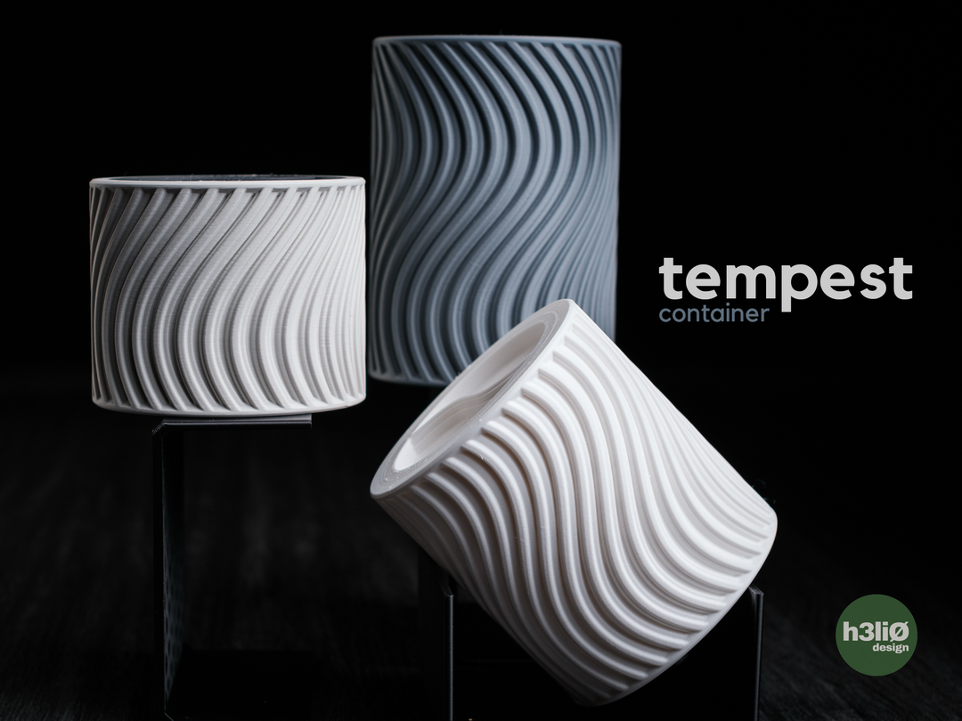 Tempest — Boîte à couvercle vissé — photographie du créateur — designed by h3li0