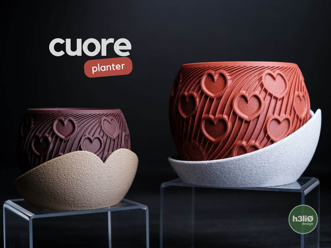 Cuore — Pot décoratif — photographie du créateur — designed by h3li0