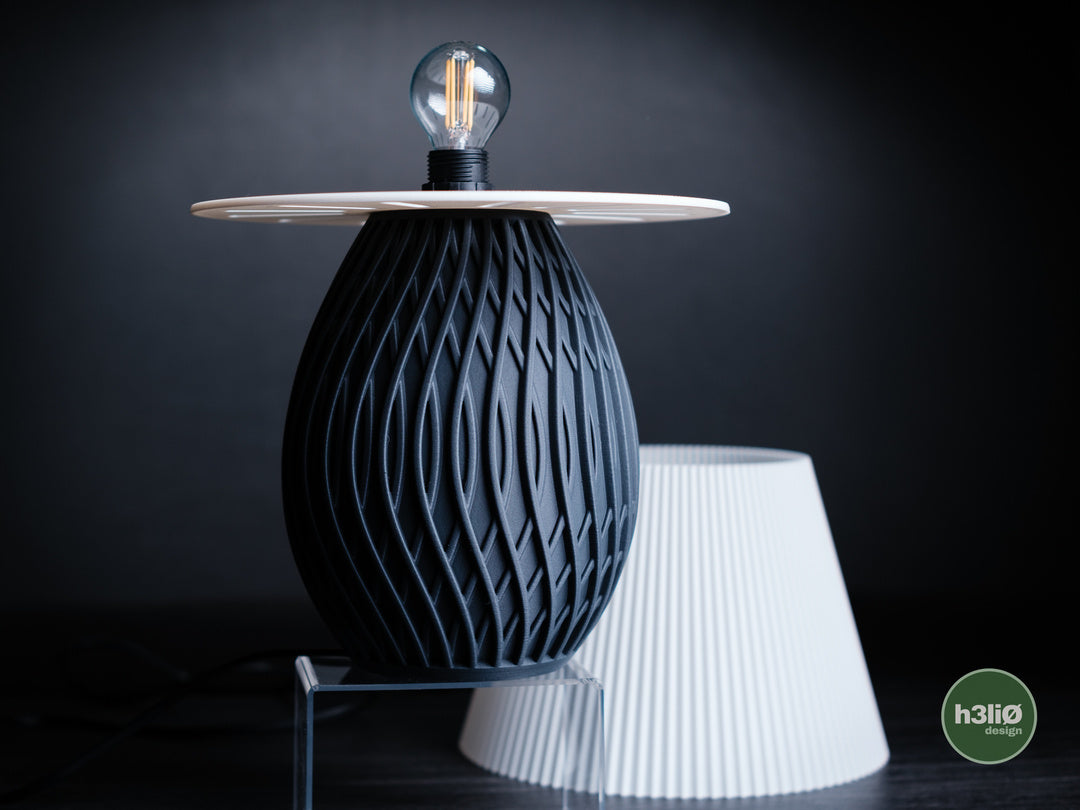 Lucent — Pièces imprimées pour luminaire de table — photographie du créateur — designed by h3li0