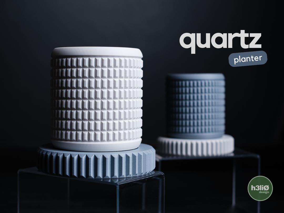 Quartz — Pot à soucoupe — photographie du créateur — designed by h3li0