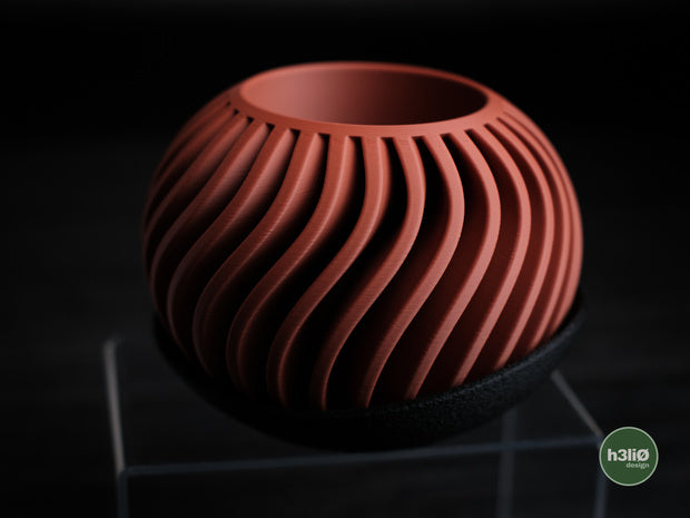 Surge — Pot à soucoupe enveloppante — photographie du créateur — designed by h3li0
