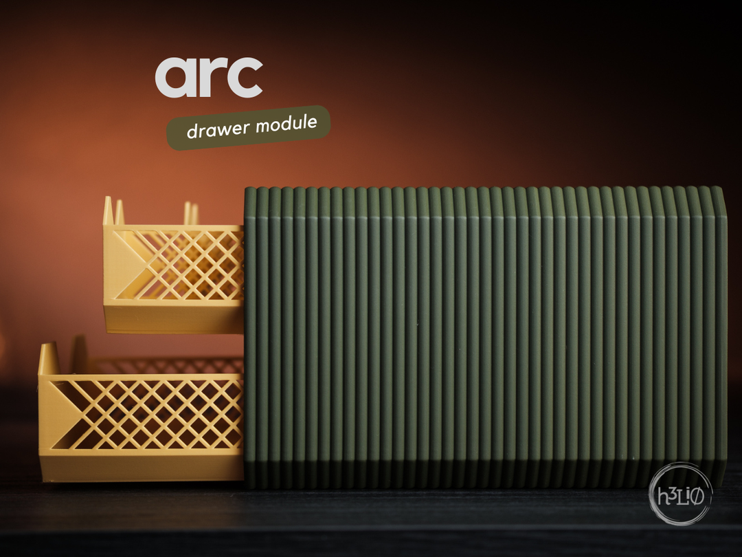 Arc — Module à tiroir — photographie du créateur — designed by h3li0