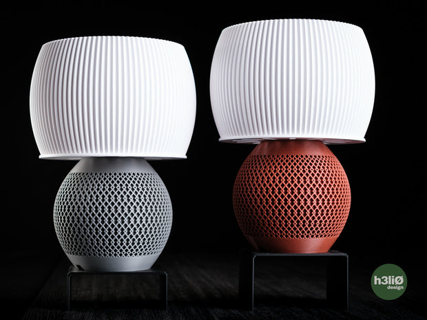 Gradiz — Pièces imprimées pour luminaire de table — photographie du créateur — designed by h3li0