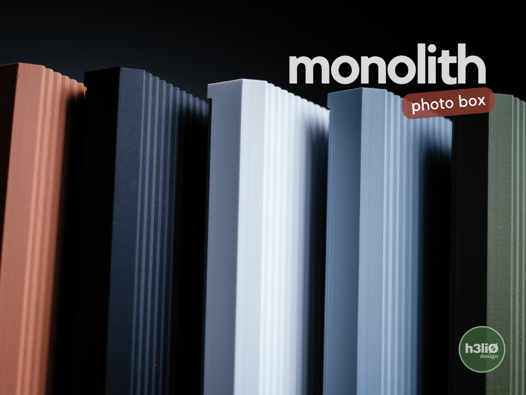 Monolith — Boîte à photos — photographie du créateur — designed by h3li0