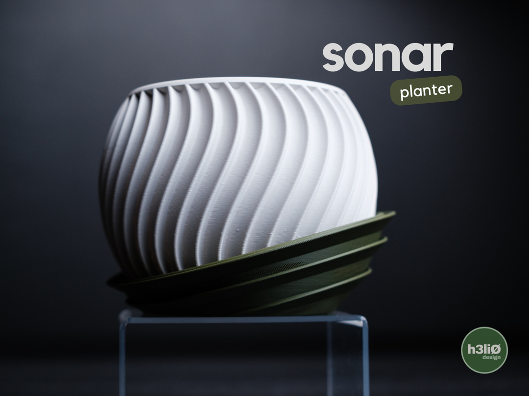 Sonar — Pot à soucoupe assortie — photographie du créateur — designed by h3li0