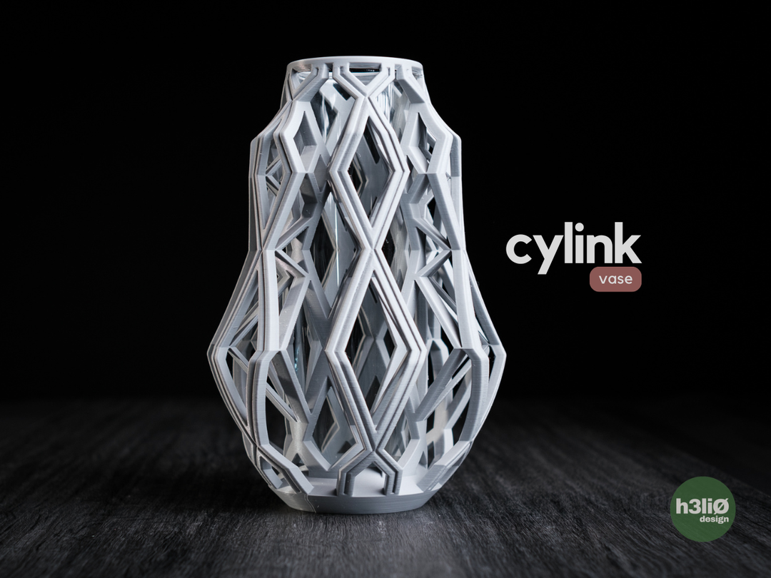 Cylink — Vase décoratif — photographie du créateur — designed by h3li0