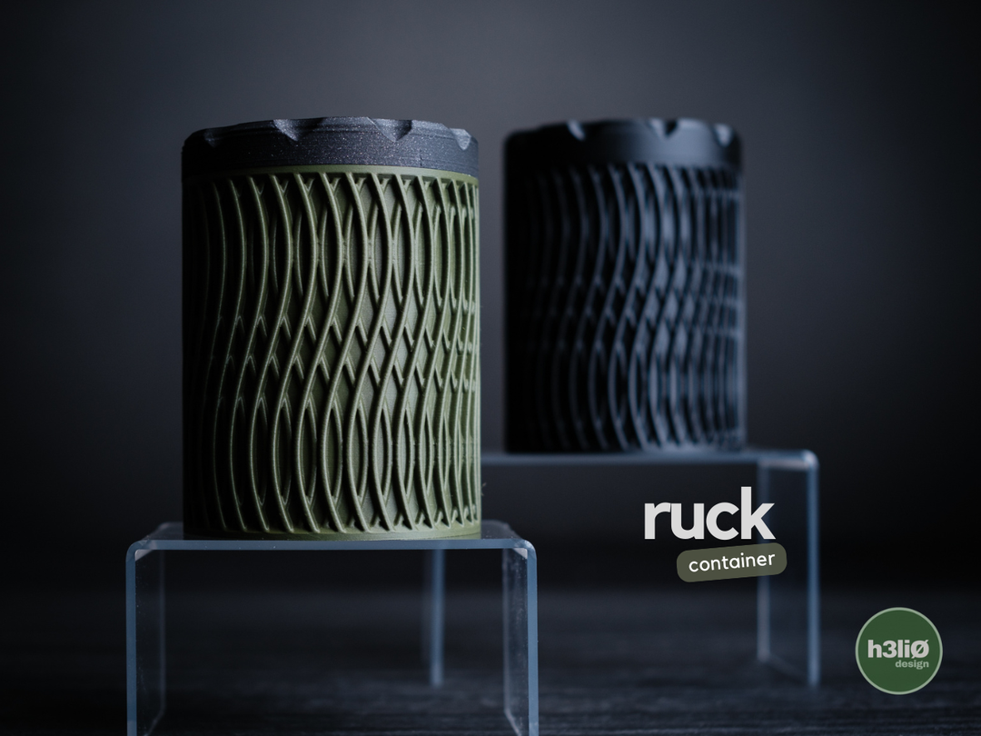 Ruck — Boîte à couvercle vissé — photographie du créateur — designed by h3li0
