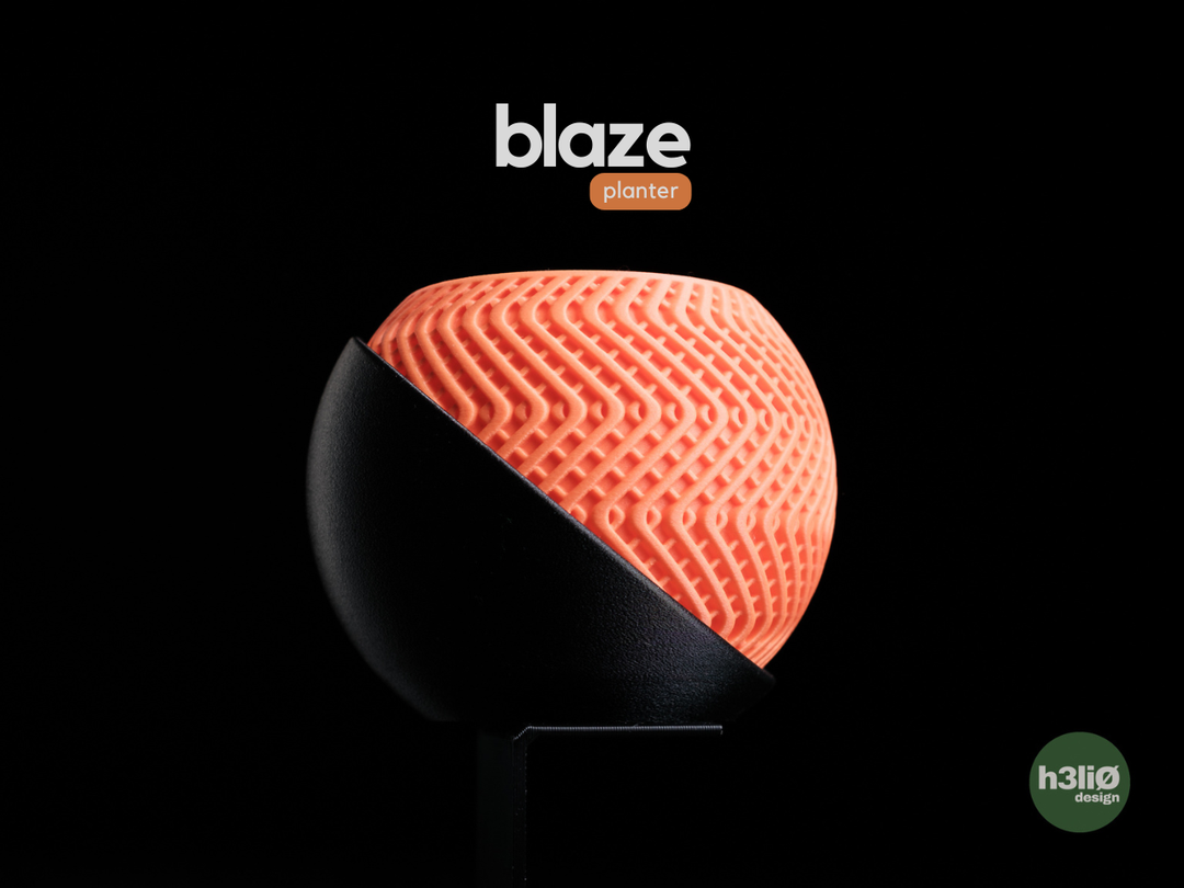 Blaze — Pot avec soucoupe enveloppante — photographie du créateur — designed by h3li0