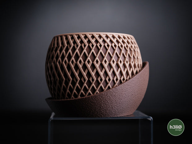 Arcane — Pot à soucoupe enveloppante — photographie du créateur — designed by h3li0