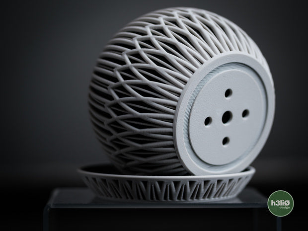 Zyra — Pot et soucoupe à motifs — photographie du créateur — designed by h3li0