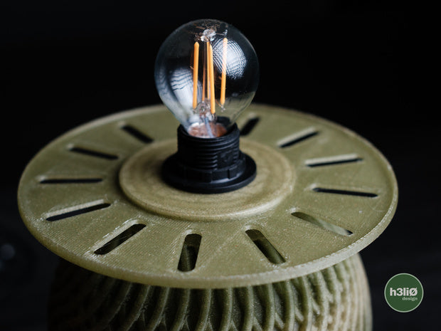 Umber — Pièces imprimées pour luminaire — photographie du créateur — designed by h3li0