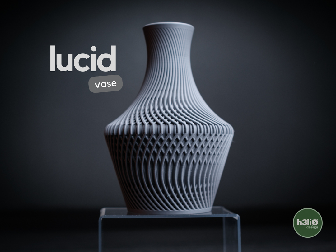 Lucid — Vase décoratif — photographie du créateur — designed by h3li0