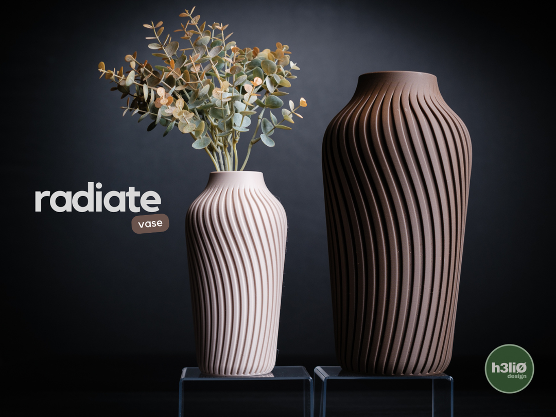 Radiate — Vase décoratif — photographie du créateur — designed by h3li0