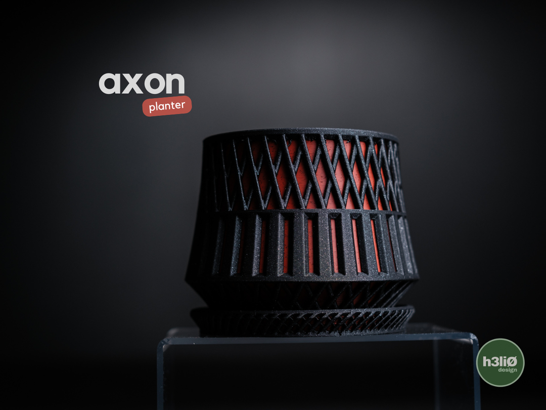 Axon — Pot à soucoupe — photographie du créateur — designed by h3li0