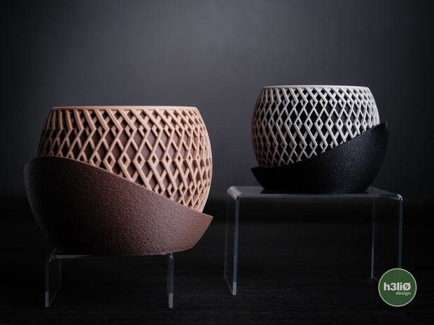 Arcane — Pot à soucoupe enveloppante — photographie du créateur — designed by h3li0