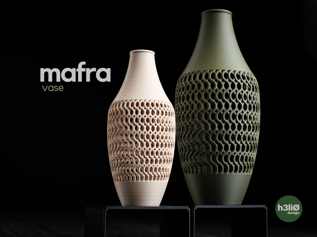 Mafra — Vase décoratif ajouré — photographie du créateur — designed by h3li0