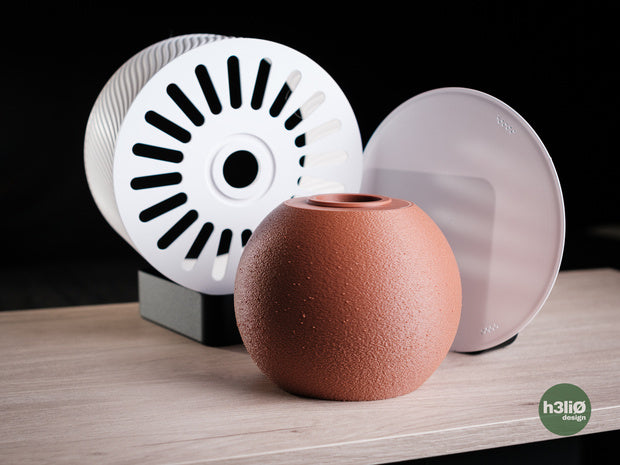 Sines — Pièces imprimées pour luminaire de bureau — photographie du créateur — designed by h3li0