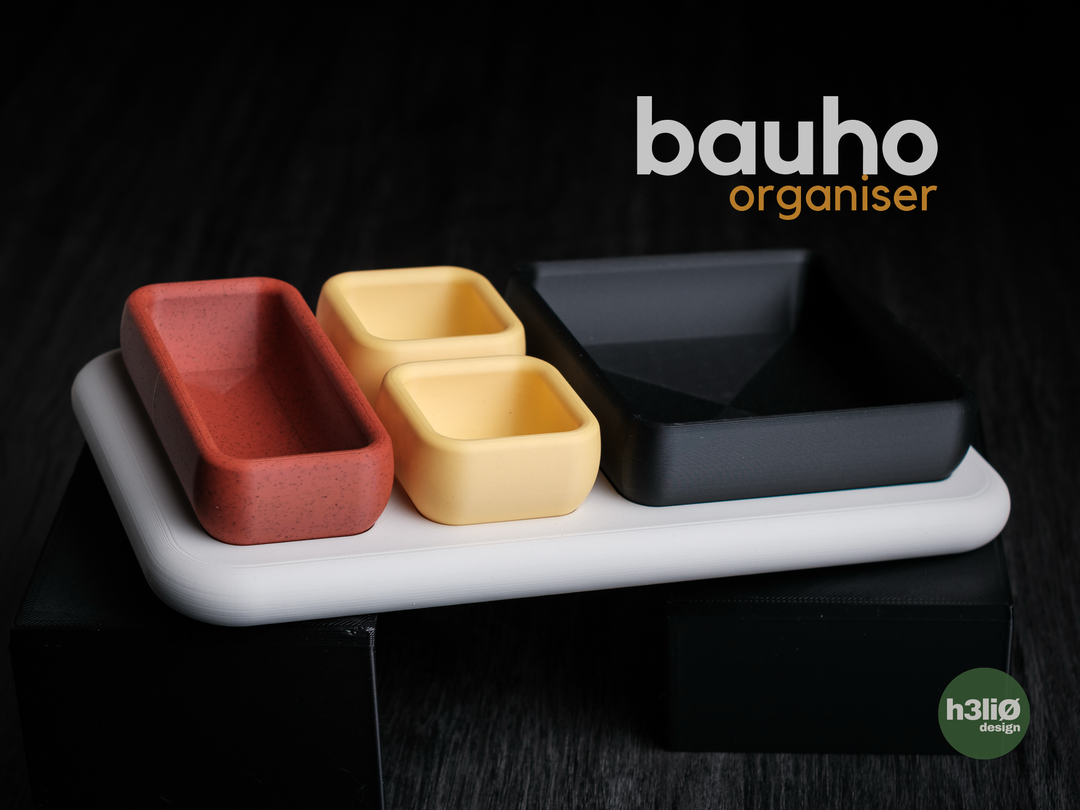 Bauho — Organiseur à compartiments — photographie du créateur — designed by h3li0