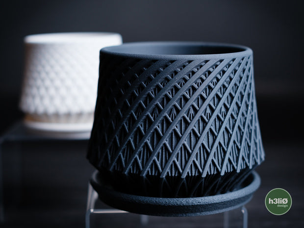 Kairo — Pot à motifs et soucoupe — photographie du créateur — designed by h3li0