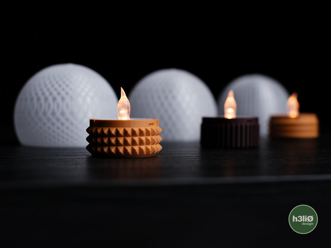 Orbs — Décoration pour bougie LED — photographie du créateur — designed by h3li0