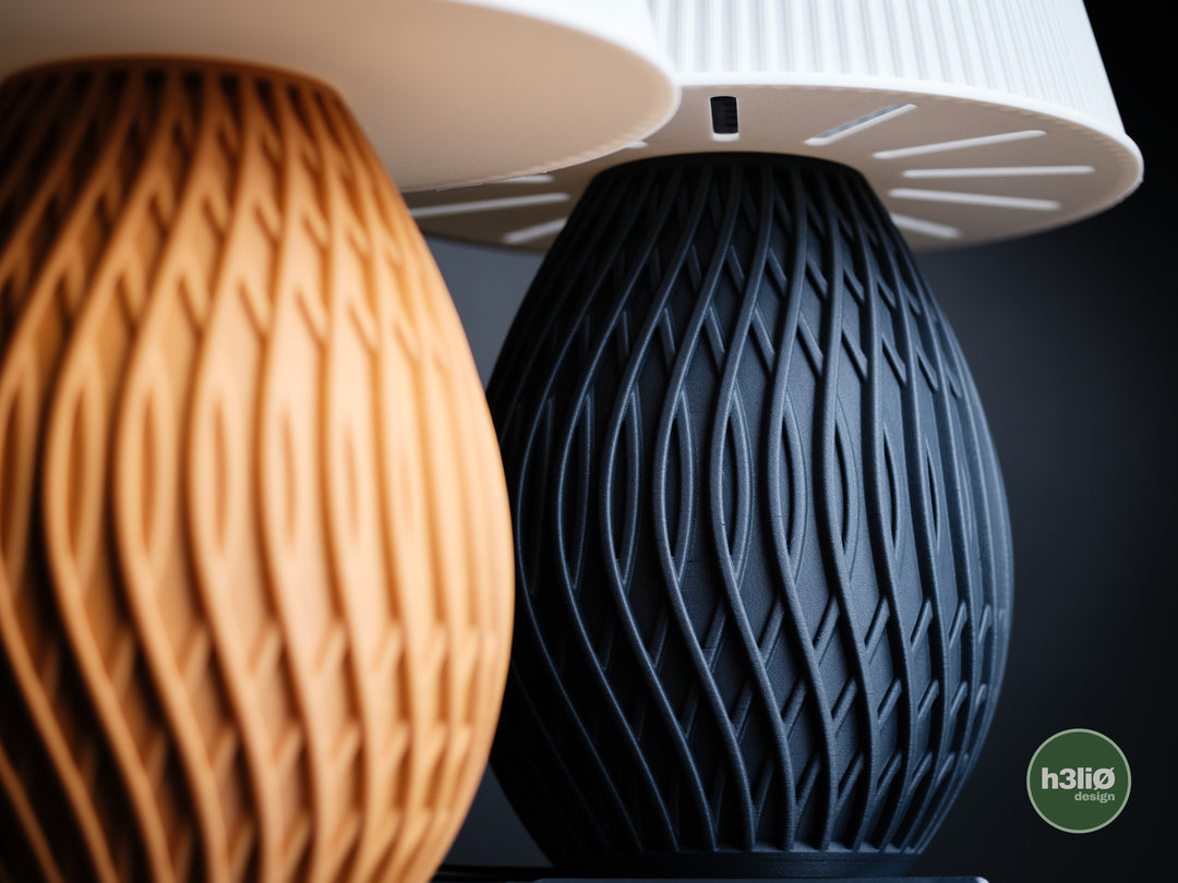 Lucent — Pièces imprimées pour luminaire de table — photographie du créateur — designed by h3li0