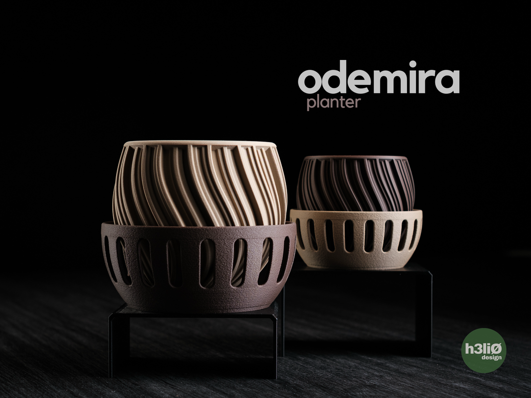 Odemira — Pot avec soucoupe à fentes — photographie du créateur — designed by h3li0