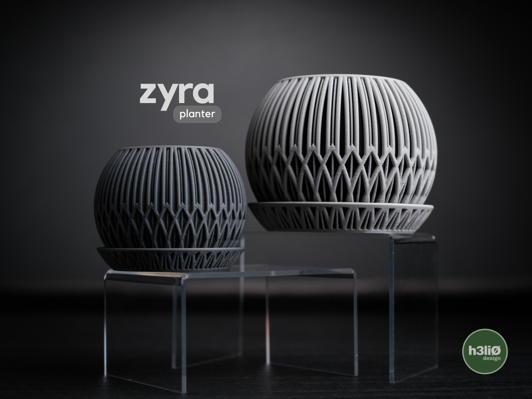 Zyra — Pot et soucoupe à motifs — photographie du créateur — designed by h3li0