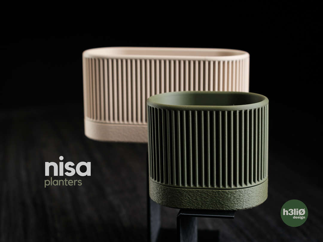 Nisa — Pot décoratif texturé — photographie du créateur — designed by h3li0